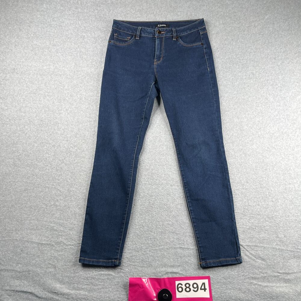 D Jeans Dark Wash Stretch Ankle Casual Womens Size 6